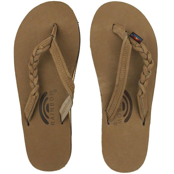 Rainbow Sandals Single Layer Thick Strap Sandals