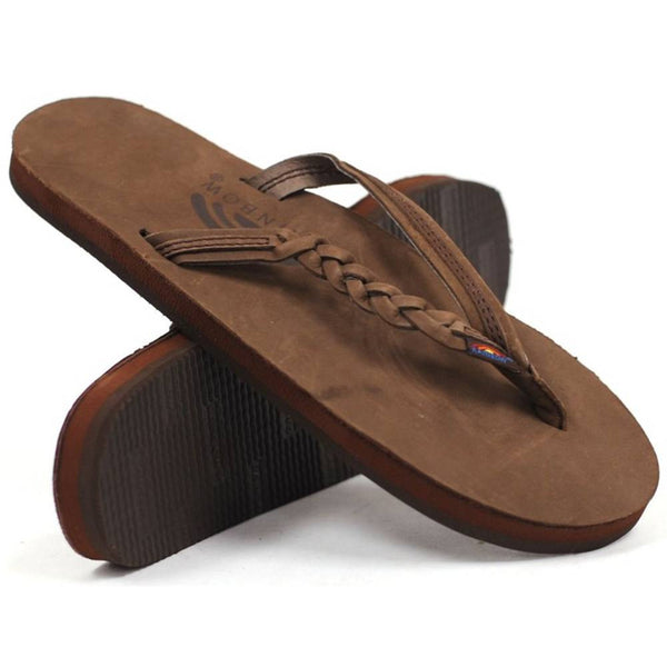 Rainbow Sandals Single Layer Thick Strap Sandals