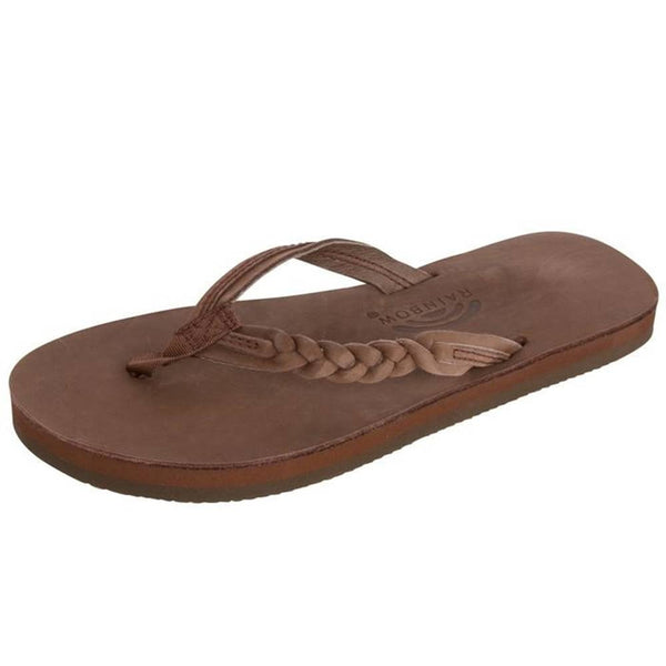 Rainbow Sandals Single Layer Thick Strap Sandals