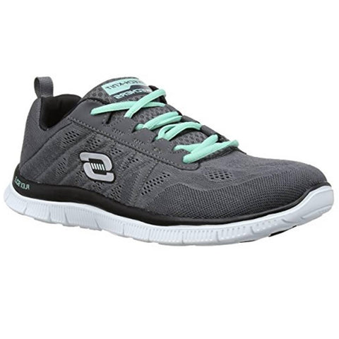 Skechers Flex Appeal - Sweet Spot in BlackGray - Skechers Womens Athletic  on