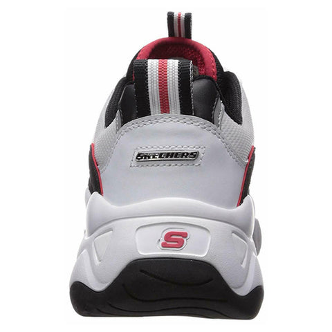 Skechers Women's D’Lites 3 - ZENWAY Memory Foam Lace-up Sneaker Black White Red