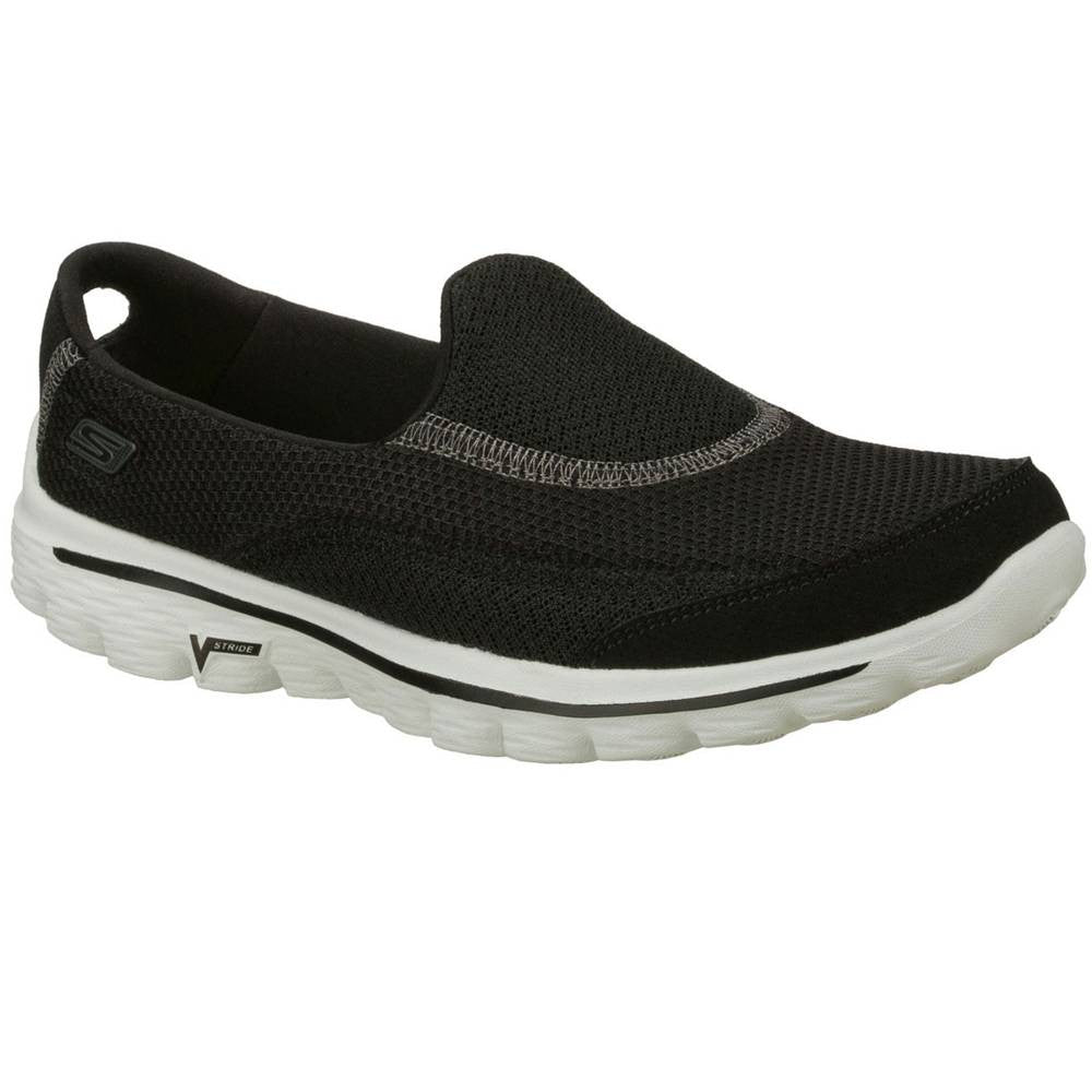 Go Walk 2 Shoes Black/White Final Clearance Sale – HiPOP Fashion