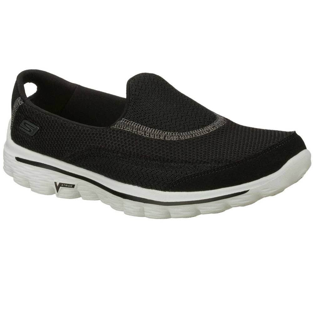 Skechers Go 2 Shoes Black/White Final HiPOP Fashion