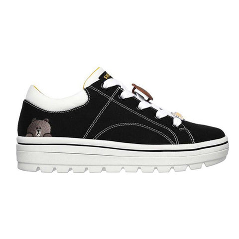 Skechers Women's Line Friends Street Cleat 2 Friends Sneaker Black