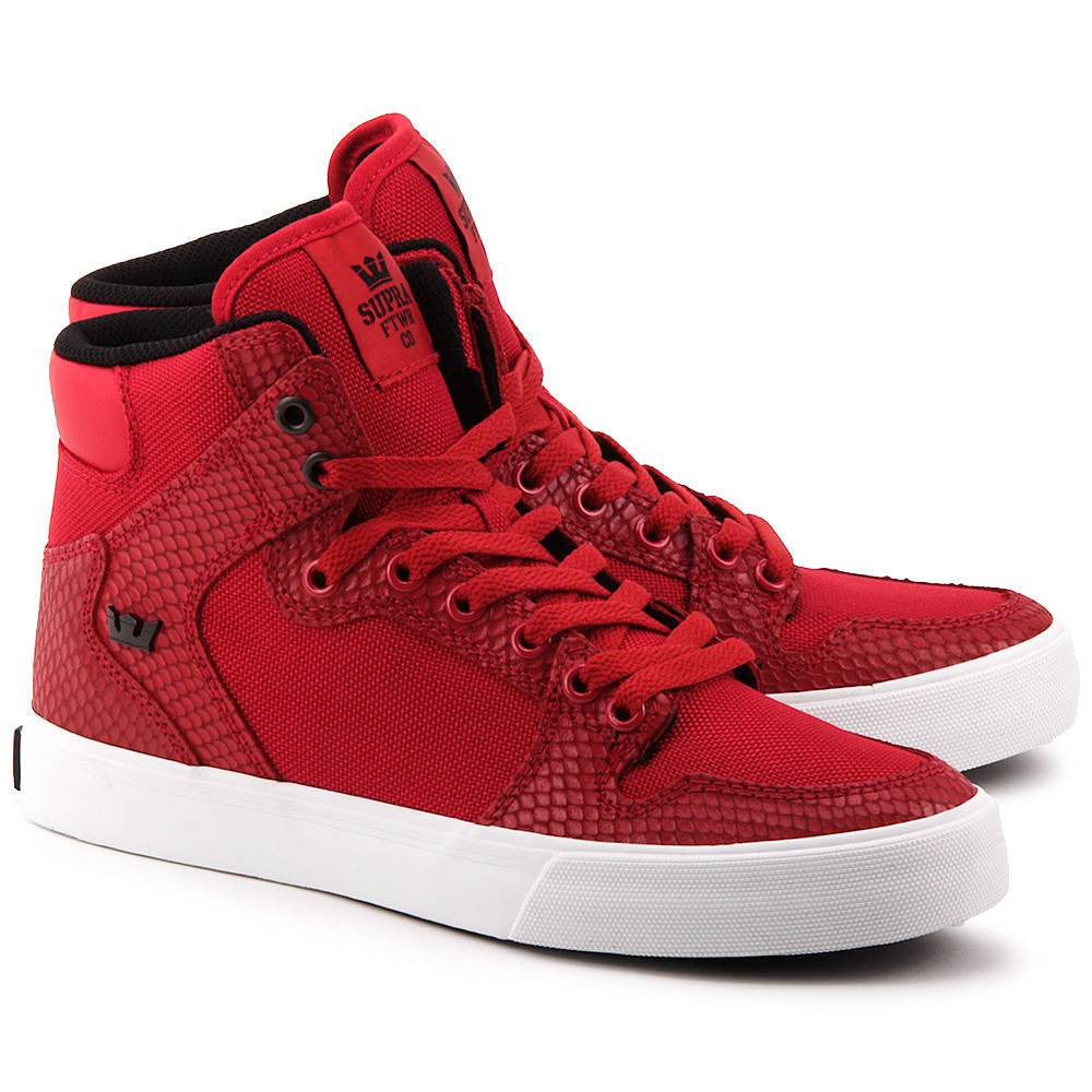 Supra Red Vaider Hightop Shoes – HiPOP Fashion