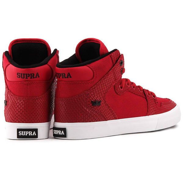 Supra Red Vaider Hightop Shoes