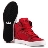 Supra Red Vaider Hightop Shoes