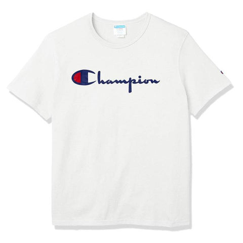 HERITAGE SHORT LEEVE T-SHIRT WITH CHAMPION LOGO YELLOW