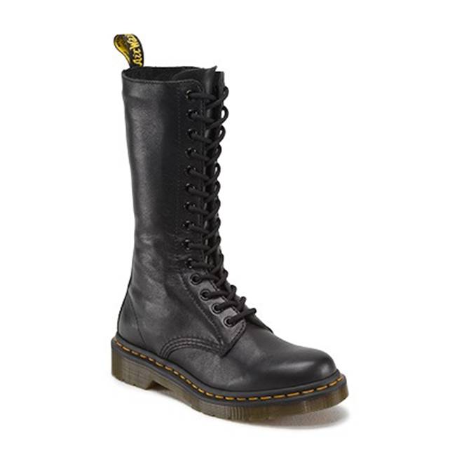 Dr. Martens Women's 1B99 14-Eye Lace Up Leather Boot Black