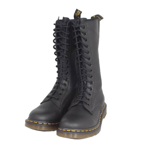 Dr. Martens Women’s 1B99 14-Eye Lace Up Leather Boot  Black