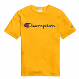HERITAGE SHORT LEEVE T-SHIRT WITH CHAMPION LOGO YELLOW