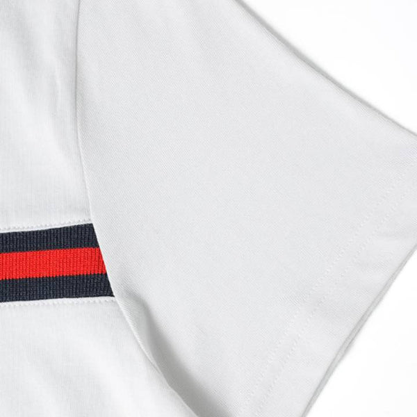 Tommy Signature Tape Logo T-Shirt - white: Tshirts for man brand To