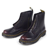 Dr.Martens Women's 1460 Pascal FRNT Zip Mid Calf Boot Cherry Red