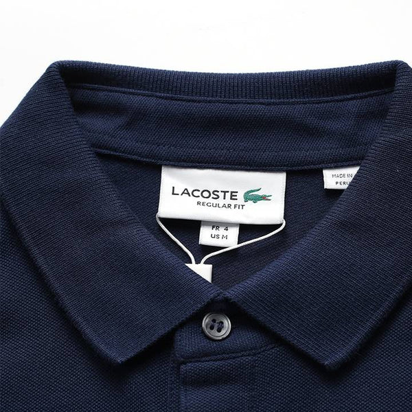 Lacoste Men's Solid Stretch Polo Navy