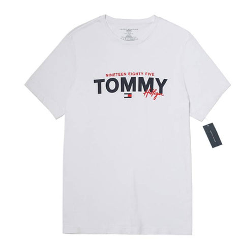 TOMMY HILFIGER MEN'S CREW NECK TEE WHITE