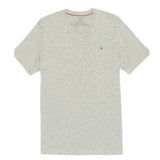 TOMMY HILFIGER MEN'S CORE FALG TEE V NECK GREY