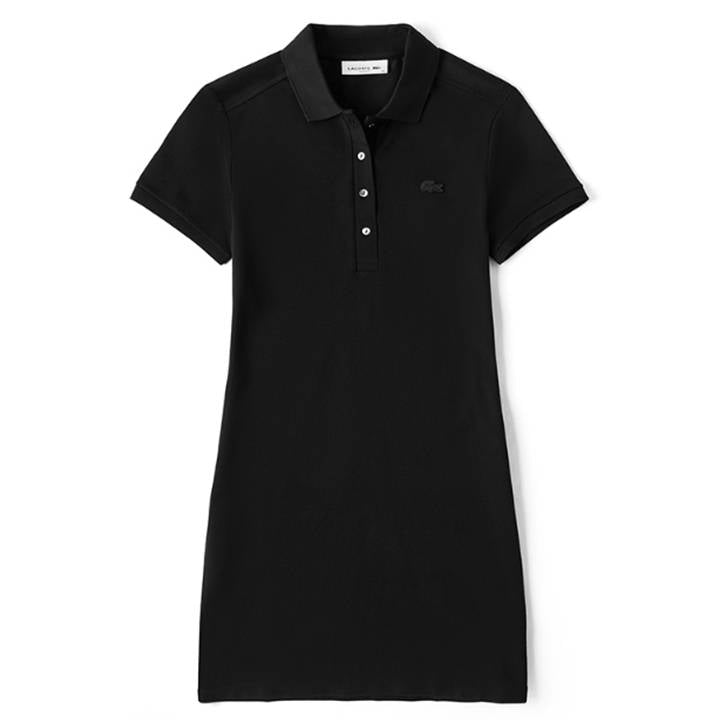 lacoste slim fit dress Lacoste Women's Short Sleeve Slim Fit Stretch Pique Polo Dress