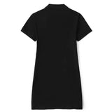Lacoste Women's Stretch Slim Fit Polo Dress Black