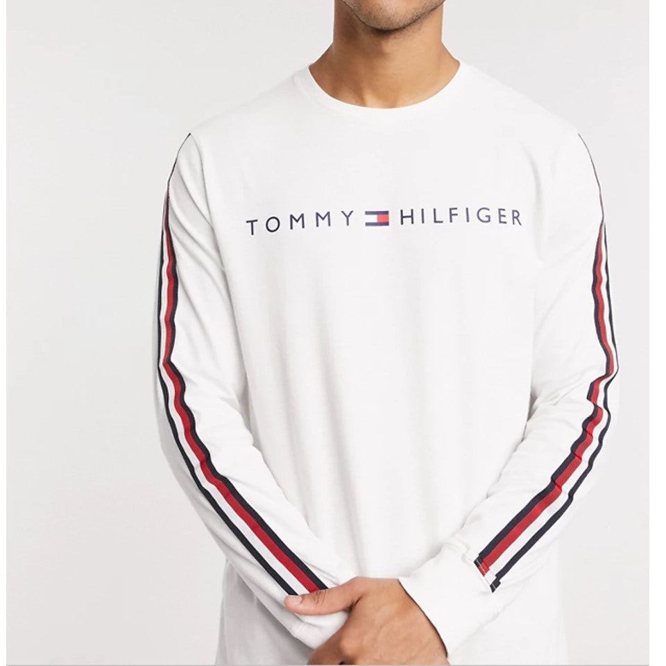 Hilfiger Fashion LS Tommy BRIGHT NASH WHITE Tommy Jeans T-Shirt HiPOP M –