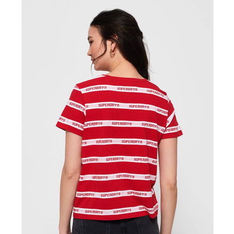 Cote Stripe Text T-shirt