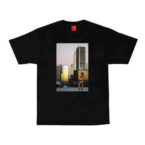 VISUAL Rooftop Black Tee