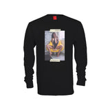 VISUAL Taped Long Sleeve Black Tee