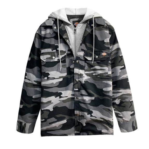 fra nu af søster tælle Dickies Men's Hooded Duck Quilted Shirt Jacket TJ203 Multi Color Black –  HiPOP Fashion