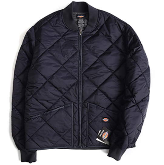 Dickies Men's Diamond Quilted Nylon Jacket 61242 Multi Color Black Navy