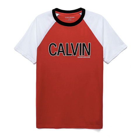Calvin Klein Jeans Athletic Logo Tee Red
