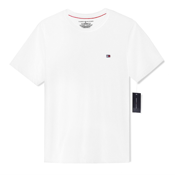 Tommy Hilfiger Men s Flag Crew Neck Tee White HiPOP Fashion